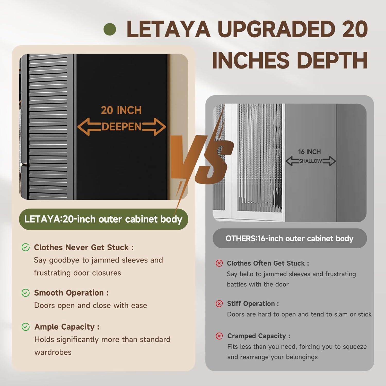 image:imageLetaya Metal Armoire Wardrobe Closet with 2 Drawers18 Deep Clothing Storage Cabinet with Doors and ShelvesCoat Closet with Hanging RodBedroomHomeCloak RoomWhiteBlack